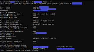 Checking password expiration with Net User command line Checking password expiration with Net User command line